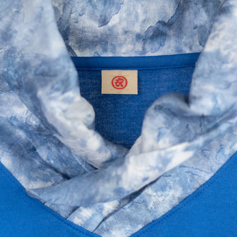 蓮蕾着物衿七分袖 Tシャツ