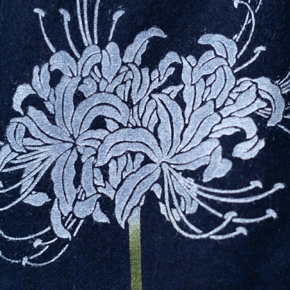 彼岸花着物衿コート