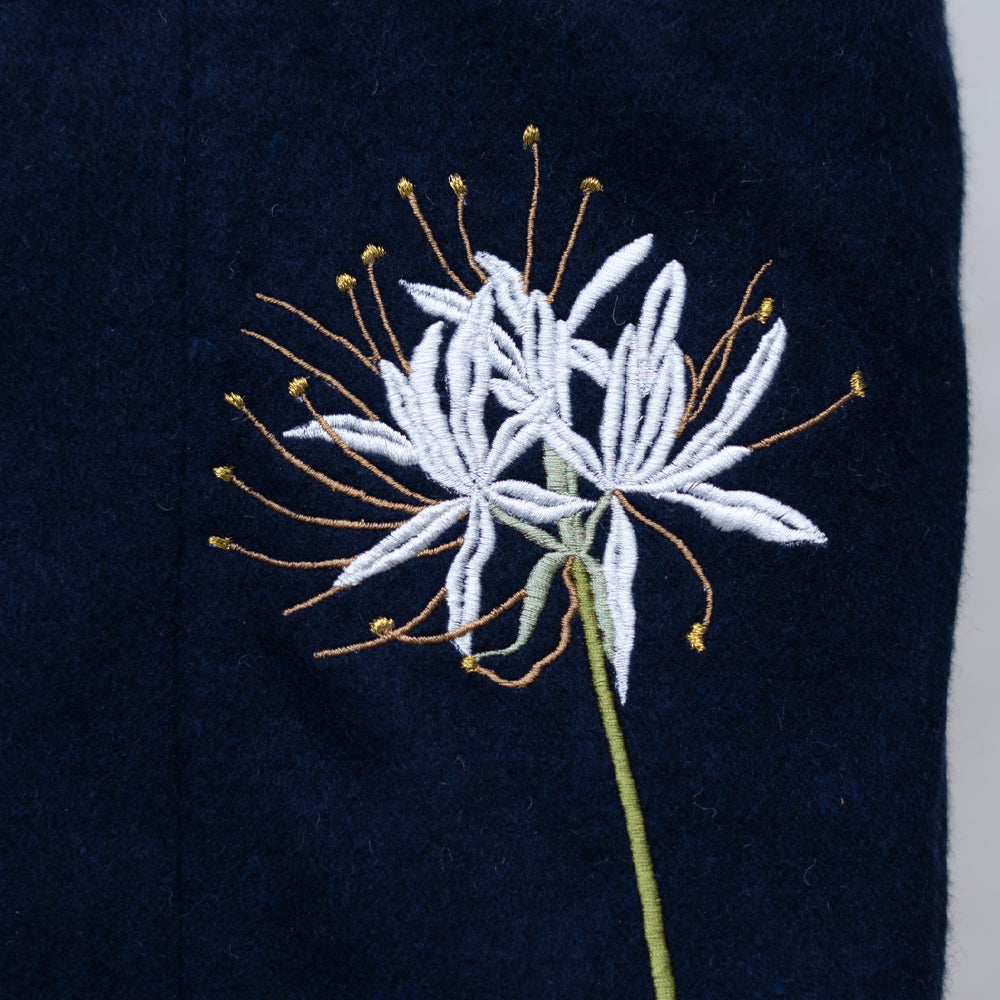 彼岸花着物衿コート