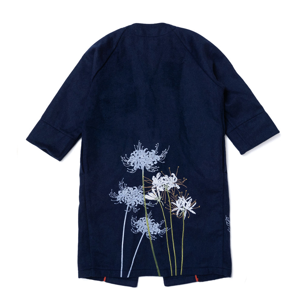 彼岸花着物衿コート