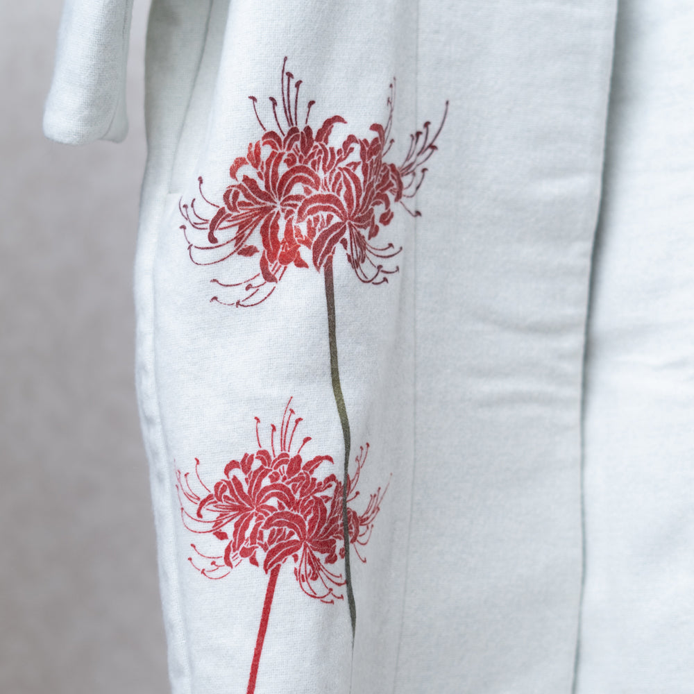 彼岸花着物衿コート