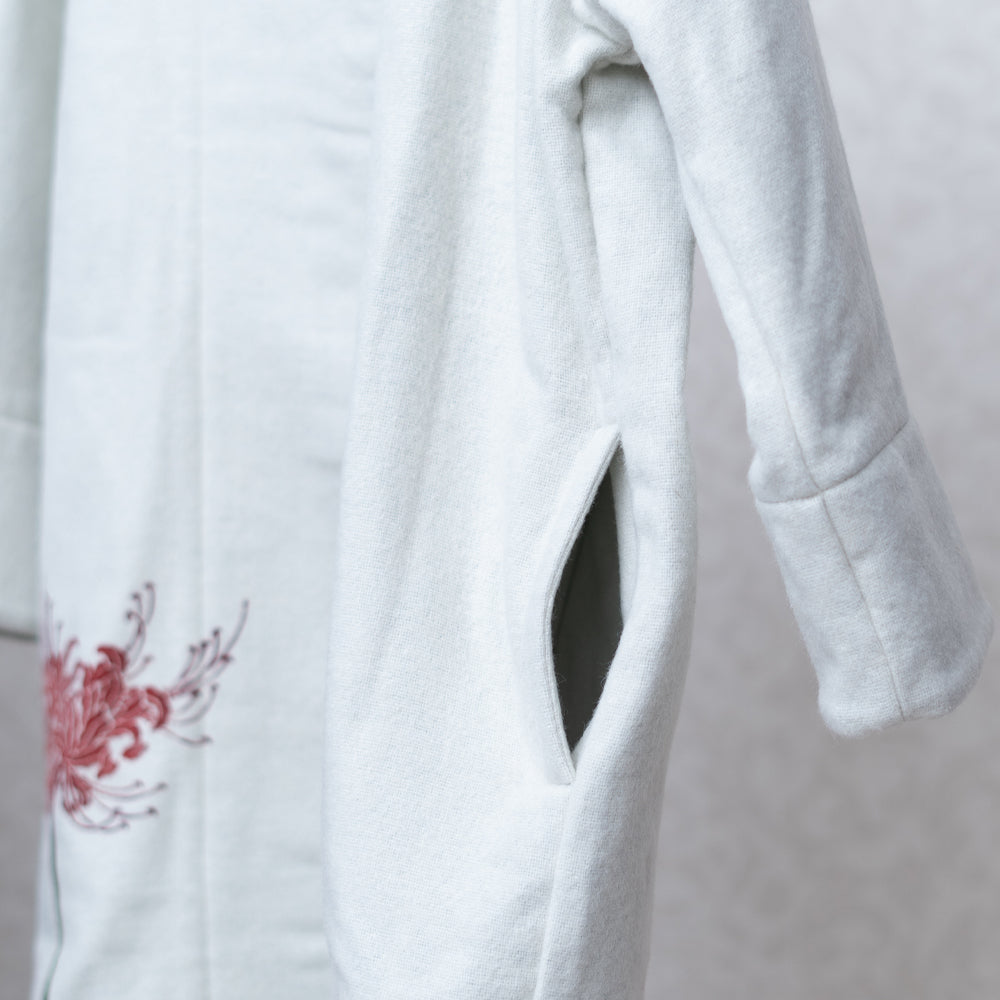 彼岸花着物衿コート