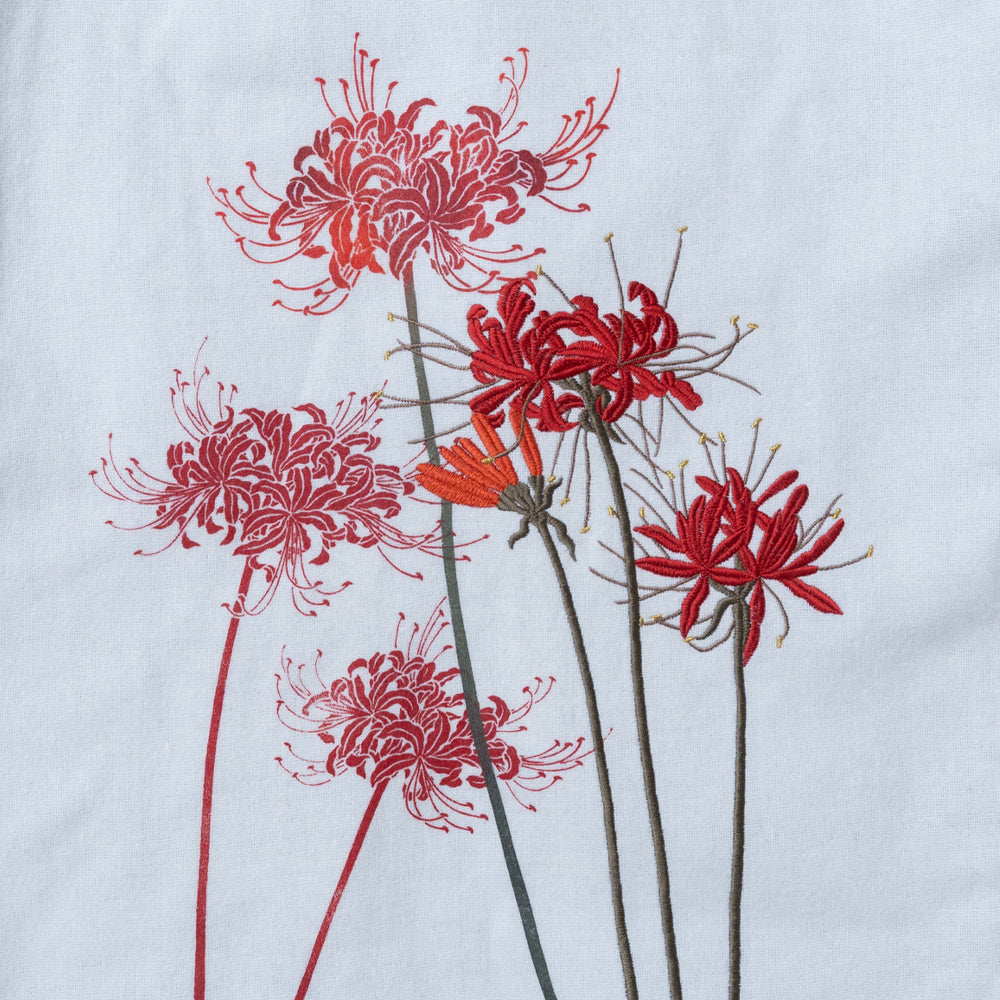 彼岸花着物衿コート