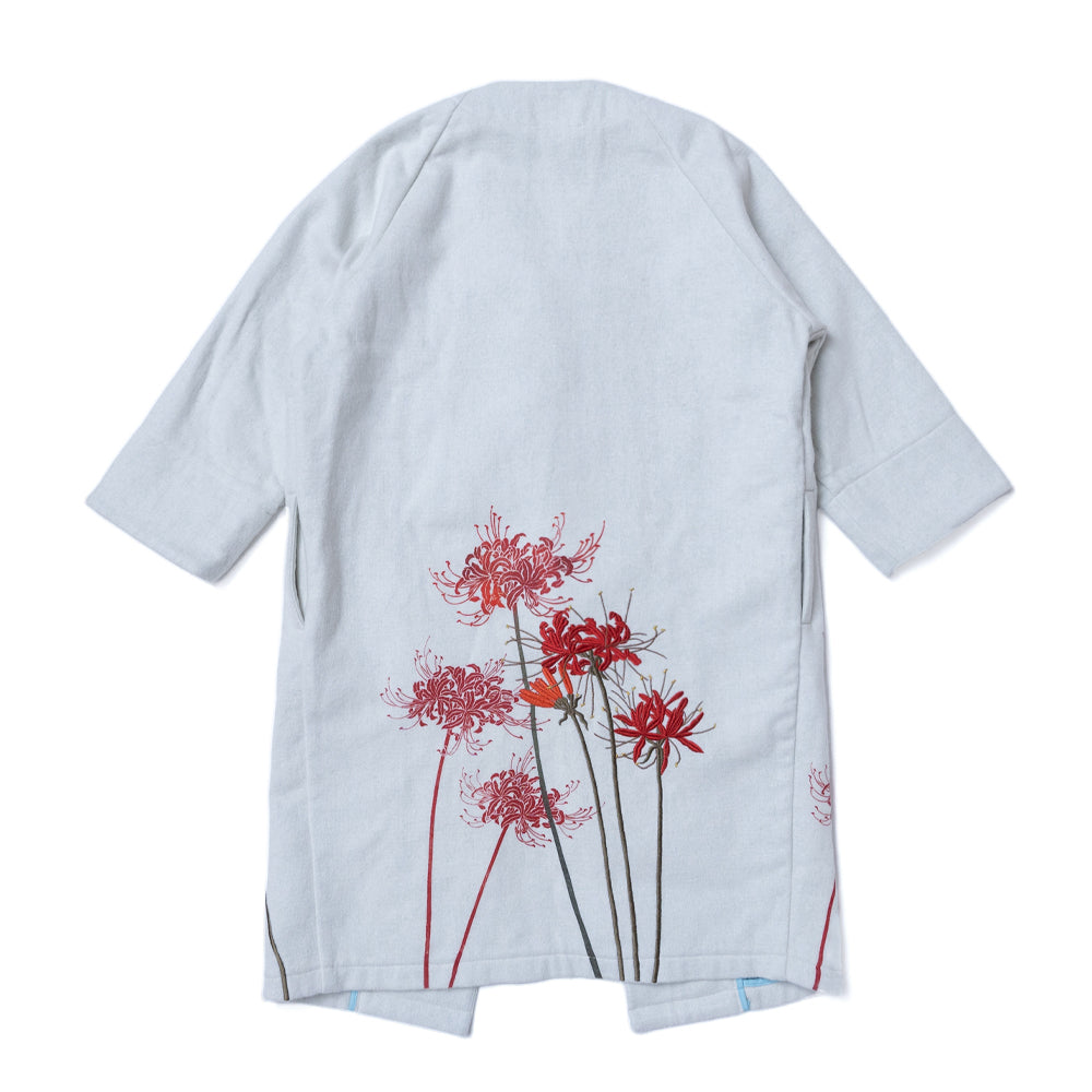 彼岸花着物衿コート