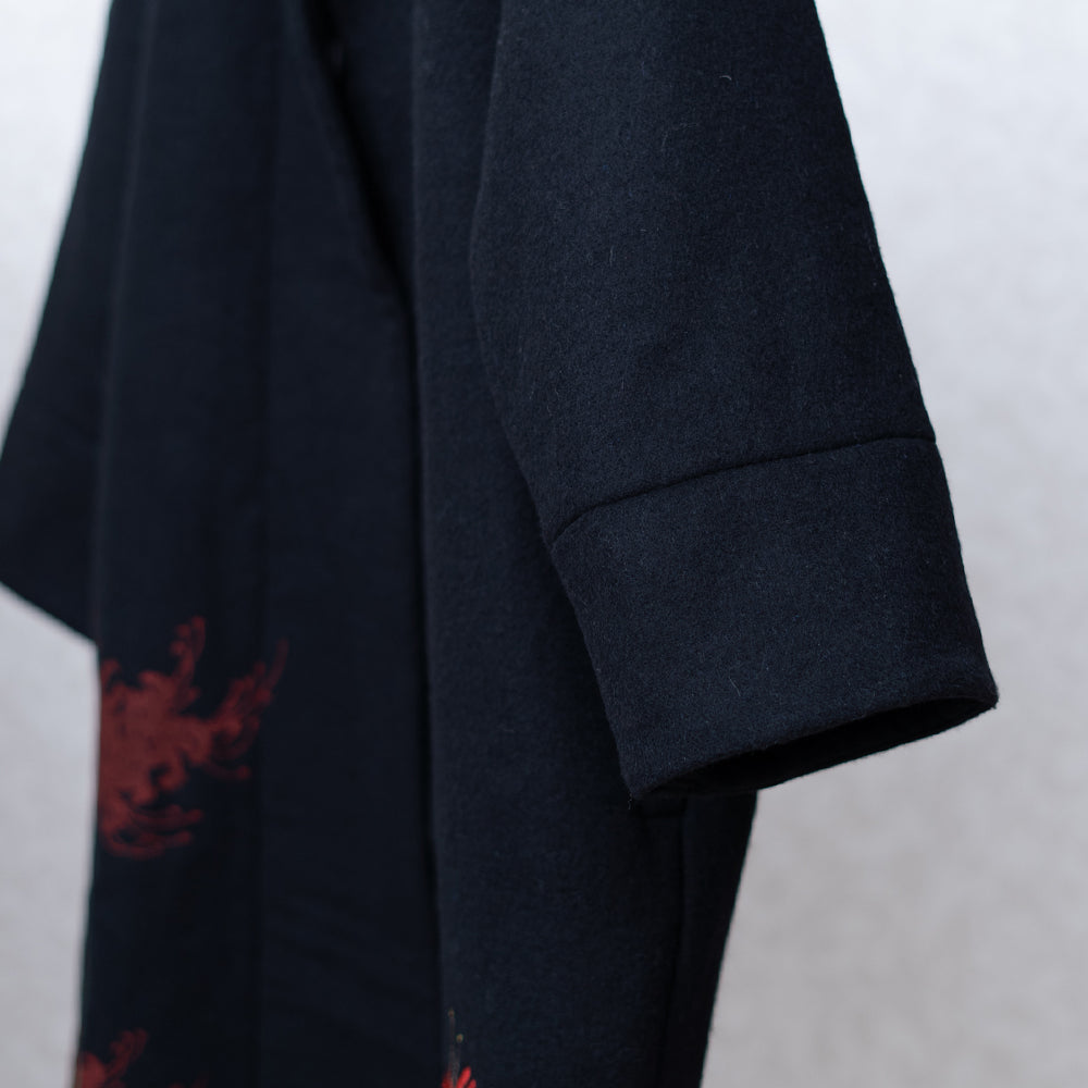 彼岸花着物衿コート