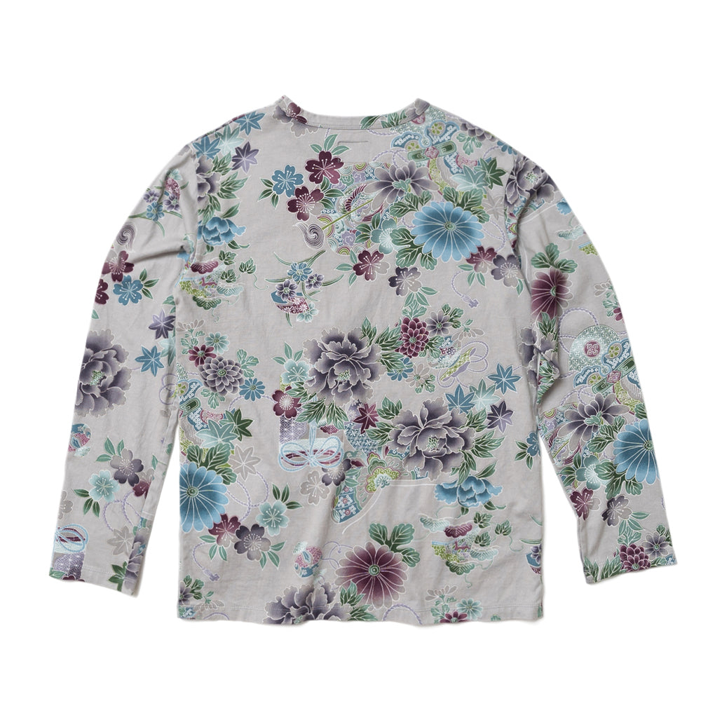 -flowers & butterfly- Long T-shirt