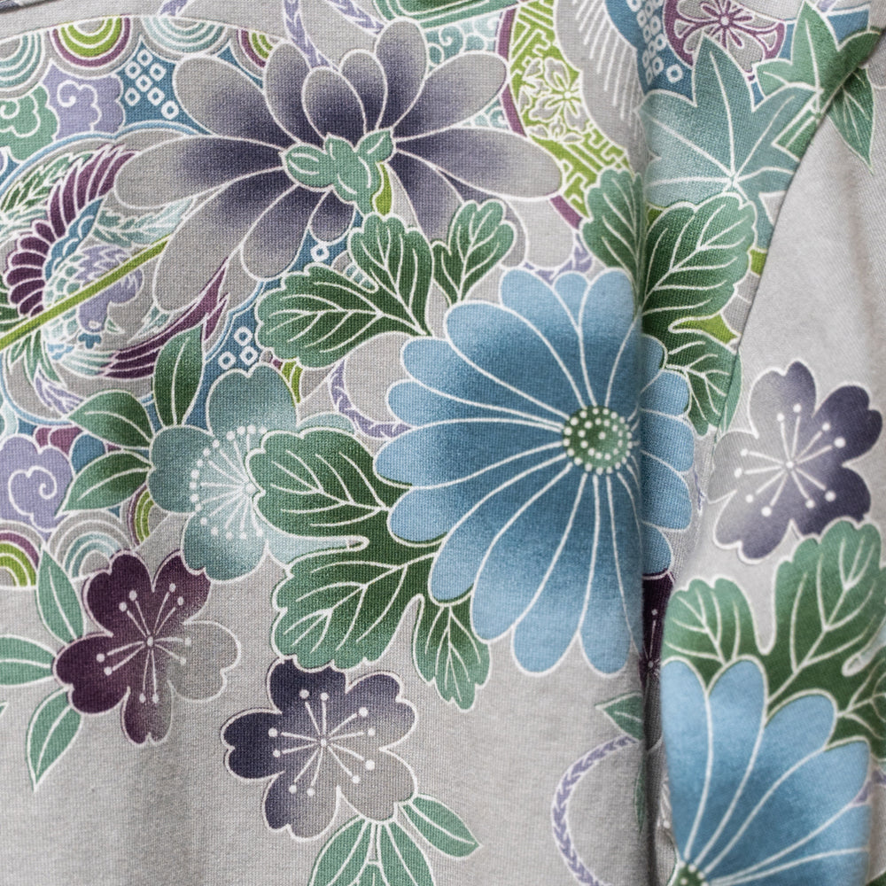 -flowers & butterfly- Long T-shirt