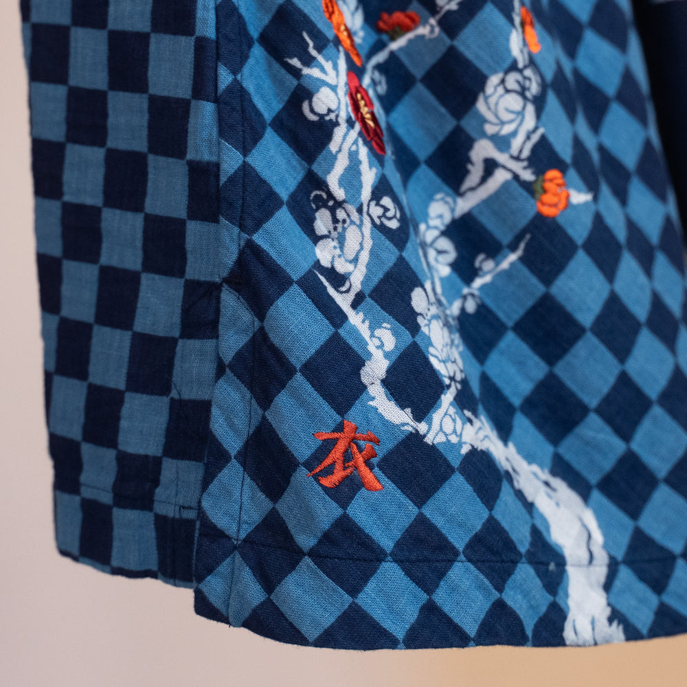 Ichimatsu Kimono Cross Dress (Plum)
