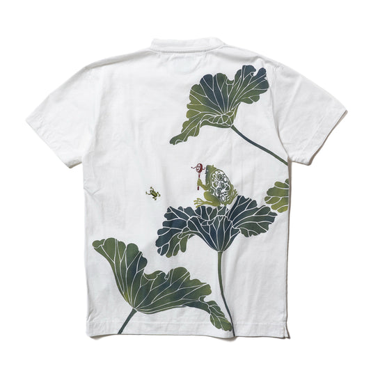 子守り蛙VネックTシャツ