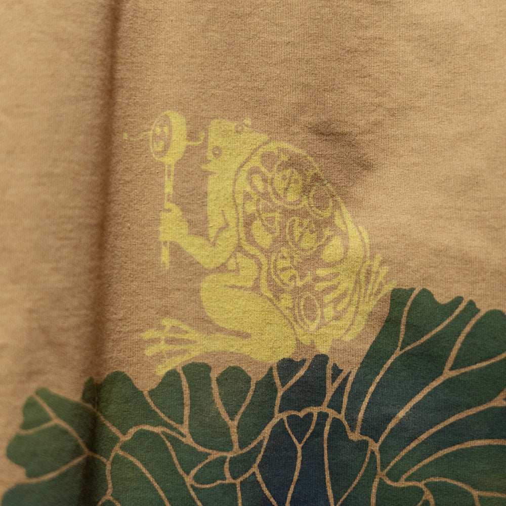 Babysitting Frog V-neck T-shirt