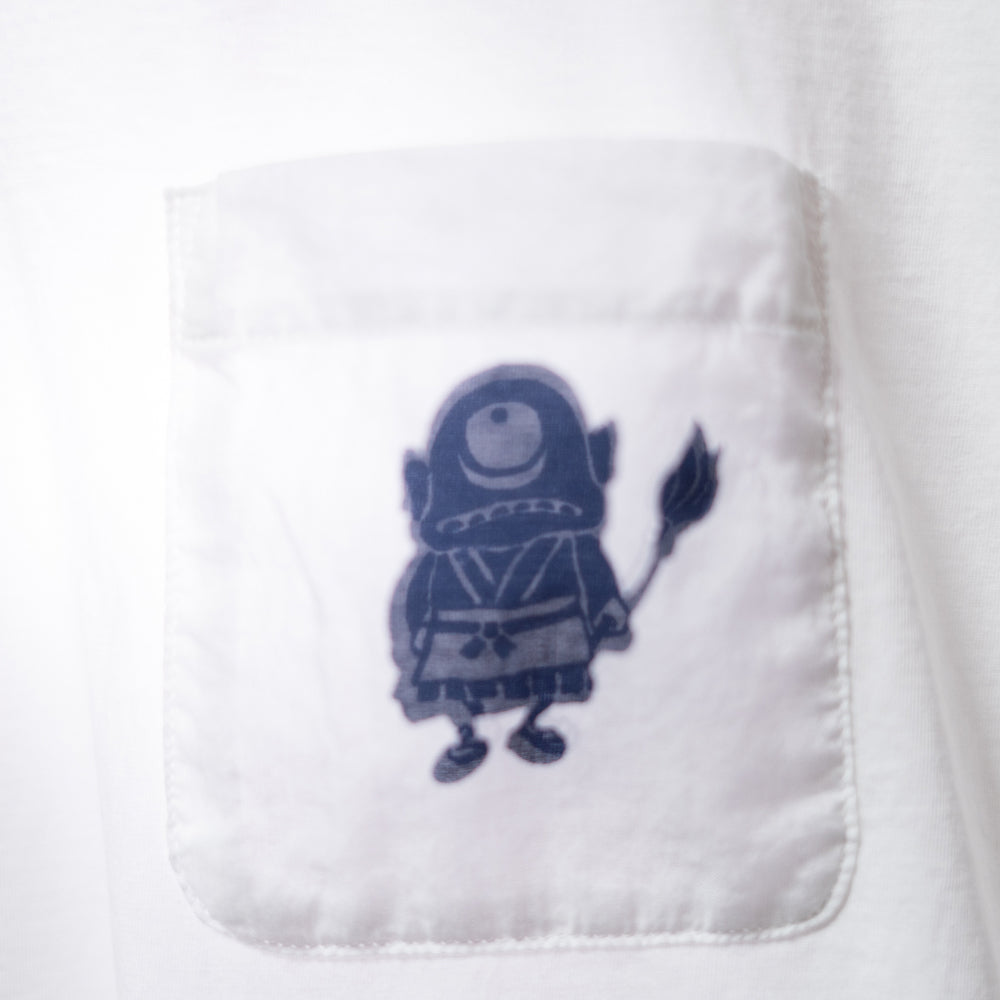 隠れ妖怪ポケット付き半袖Tシャツ