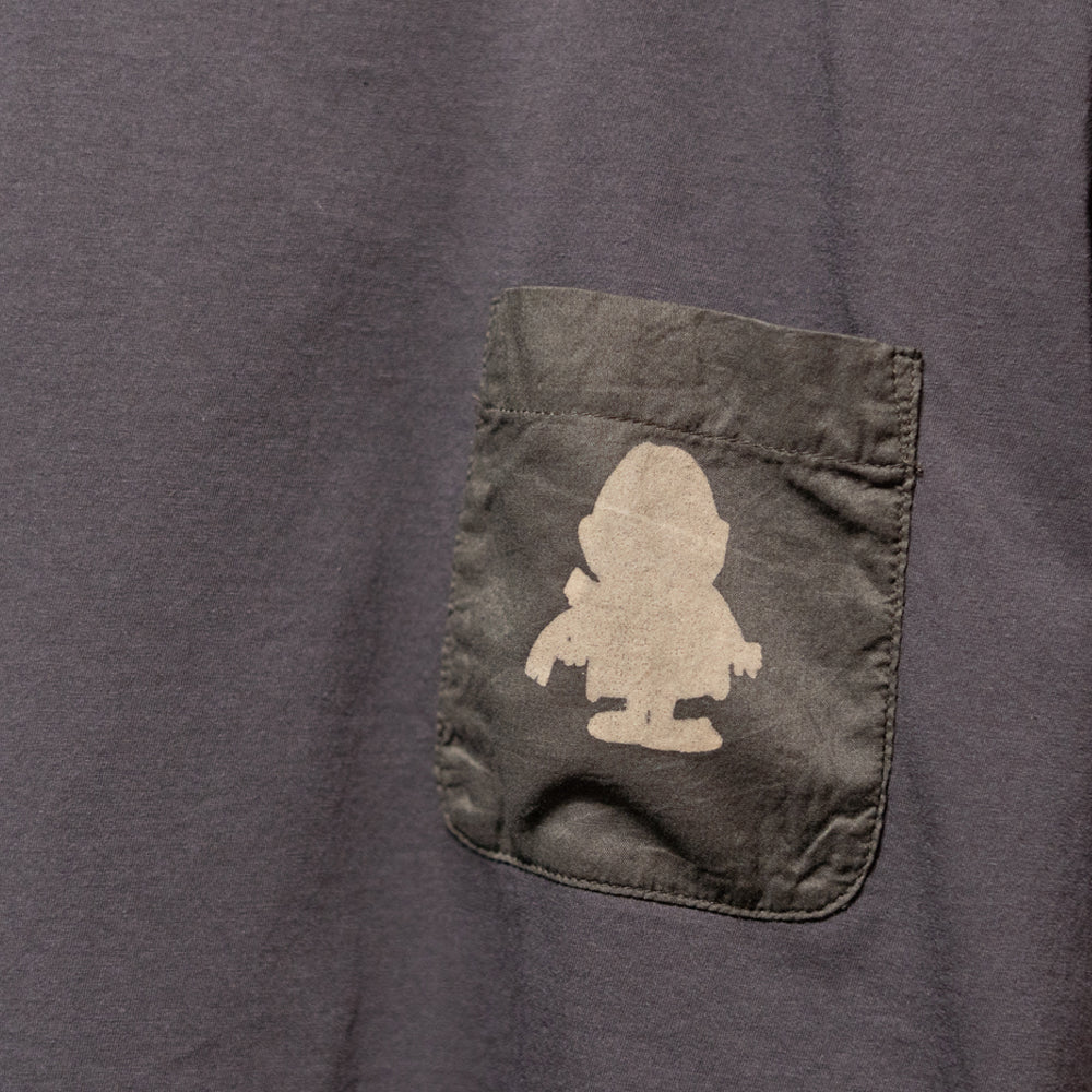 隠れ妖怪ポケット付き半袖Tシャツ