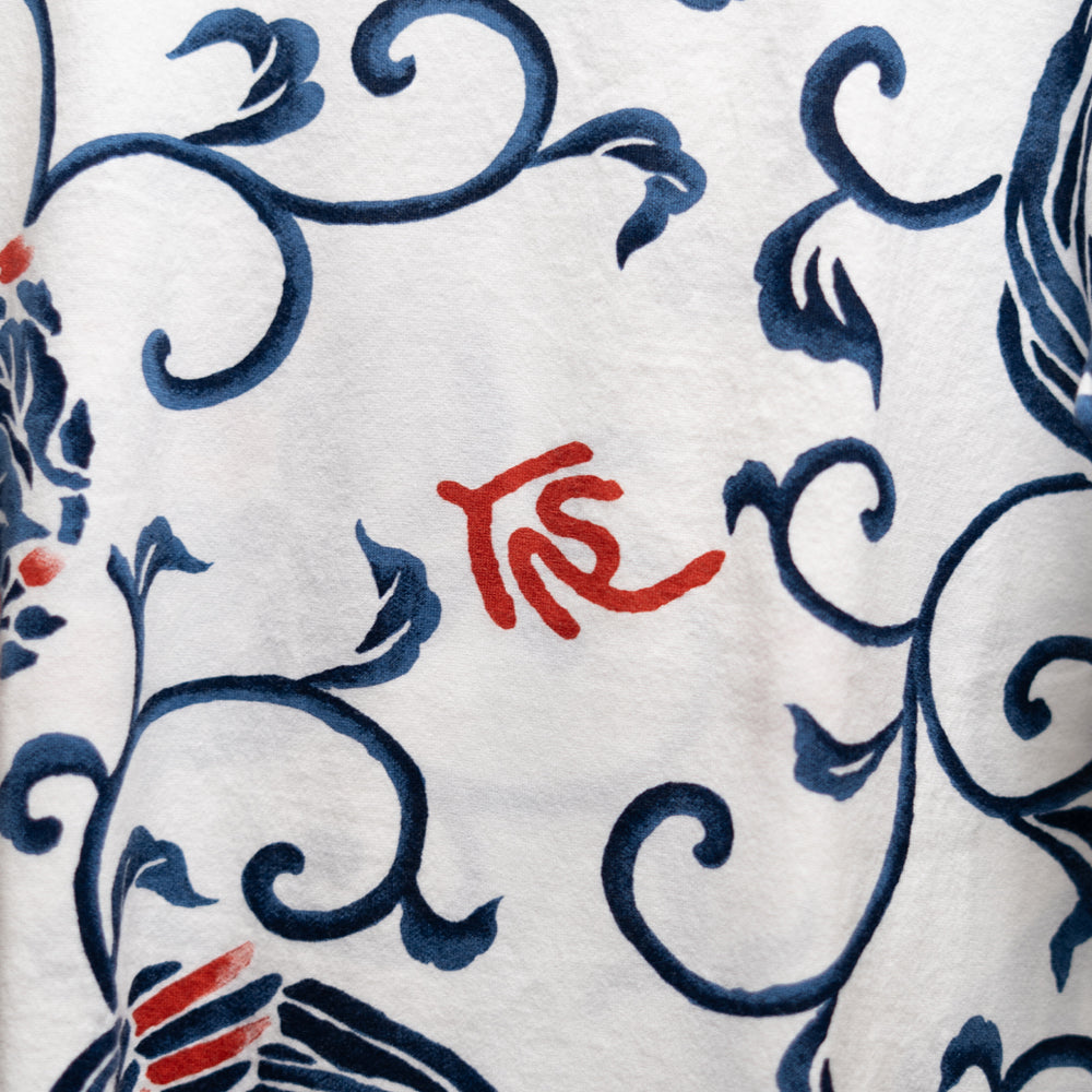 桐唐草鳳凰総柄 Tシャツ