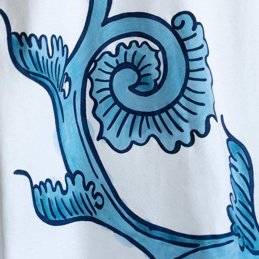 筒書き手彩色半袖T