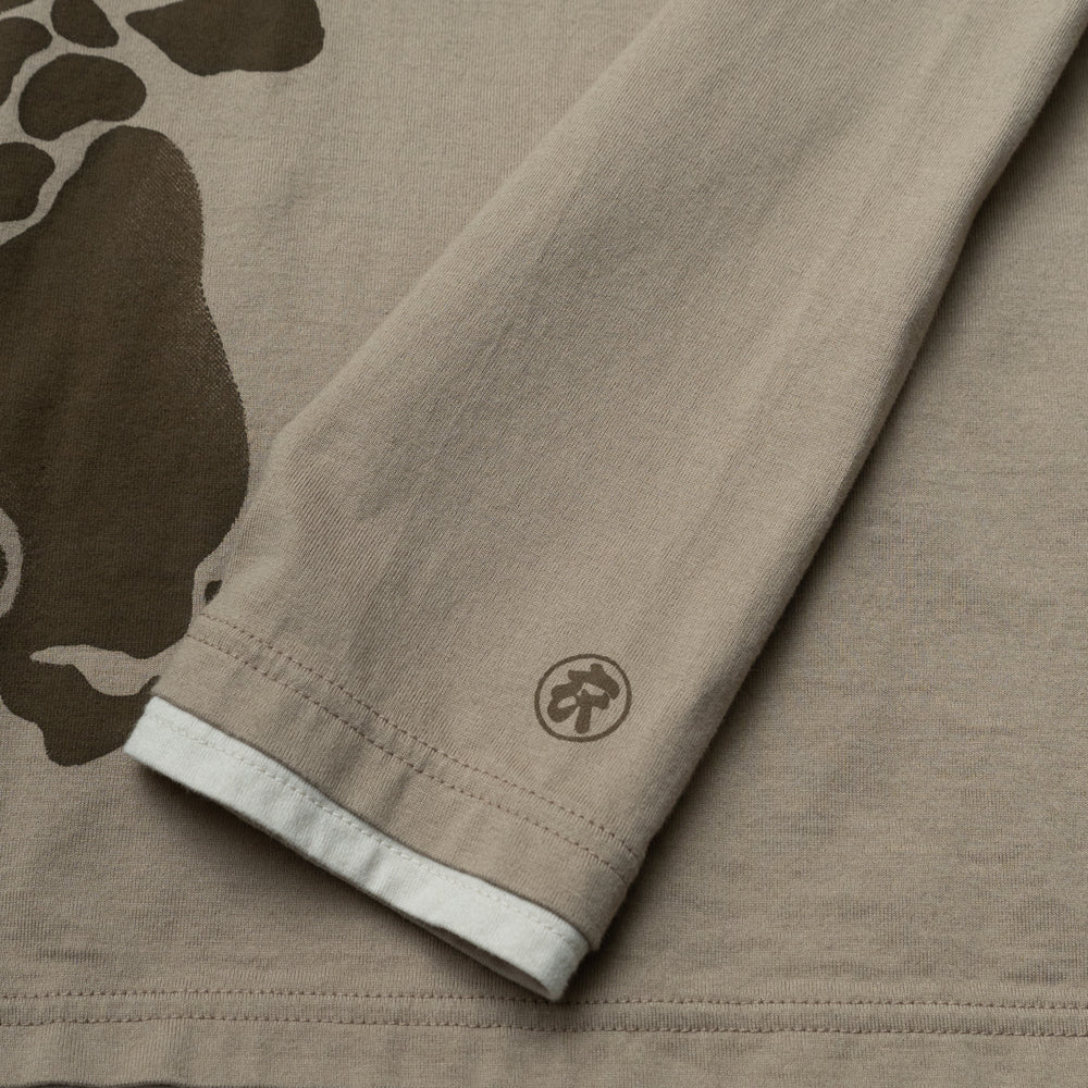 古代鯉重ね着風ロングTシャツ