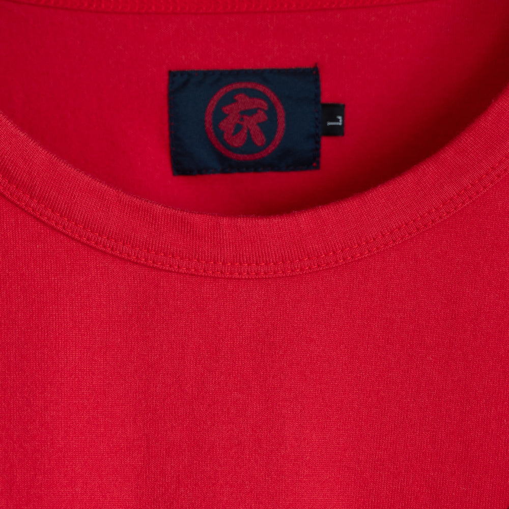 古代鯉重ね着風ロングTシャツ