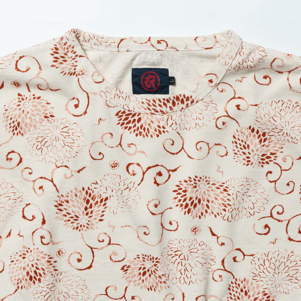 Arabesque patterned (chrysanthemum) T-shirt