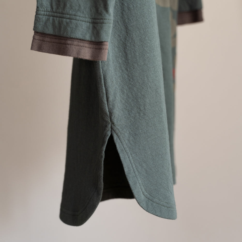Flower arabesque kimono collar pullover