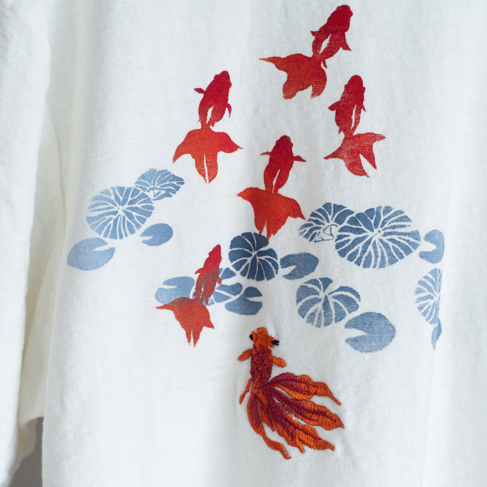 金魚群半袖Tシャツ