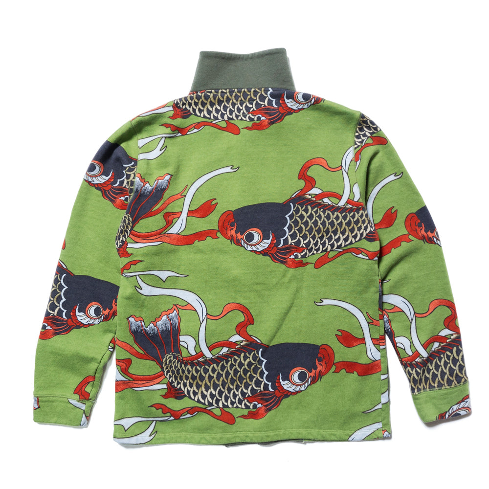 並んだ鯉のぼり総柄カーディガン