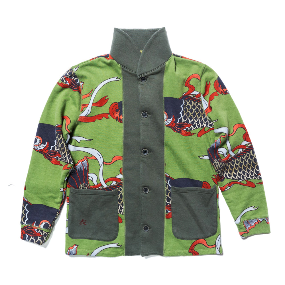 並んだ鯉のぼり総柄カーディガン