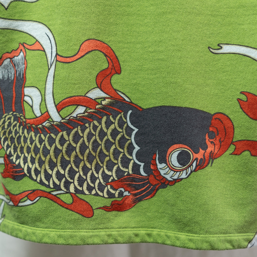 並んだ鯉のぼり総柄カーディガン