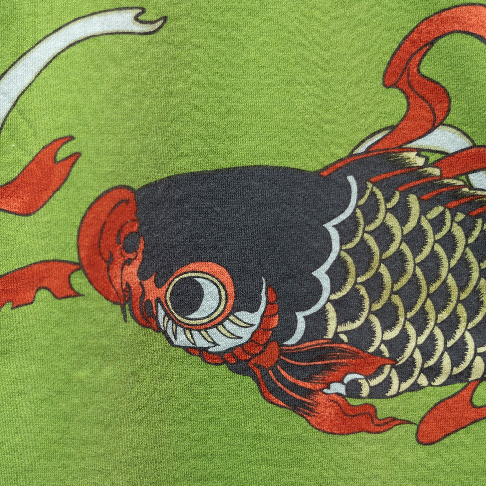 並んだ鯉のぼり総柄カーディガン