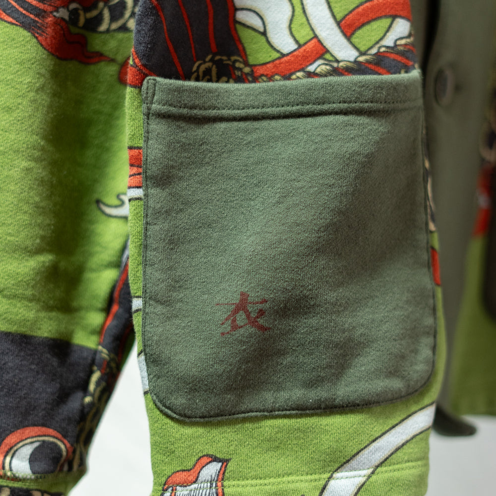 並んだ鯉のぼり総柄カーディガン