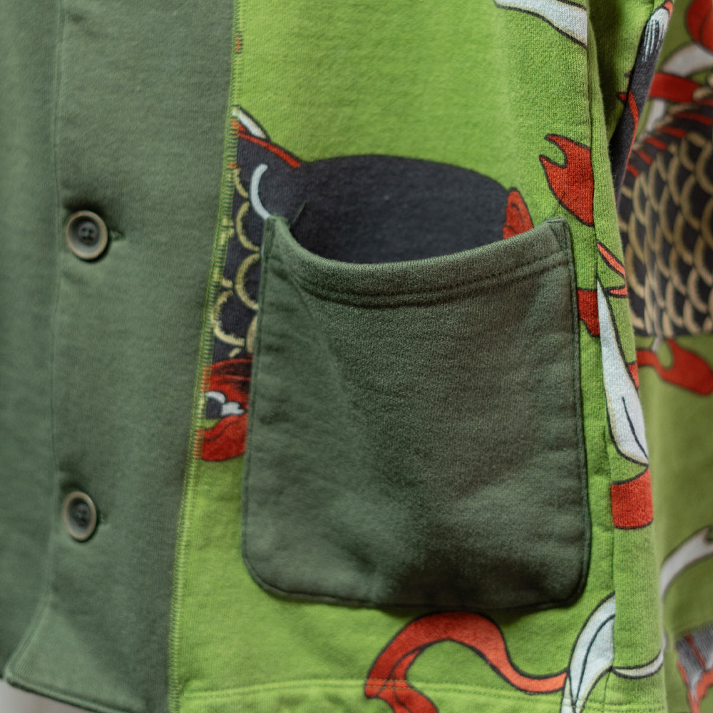 並んだ鯉のぼり総柄カーディガン