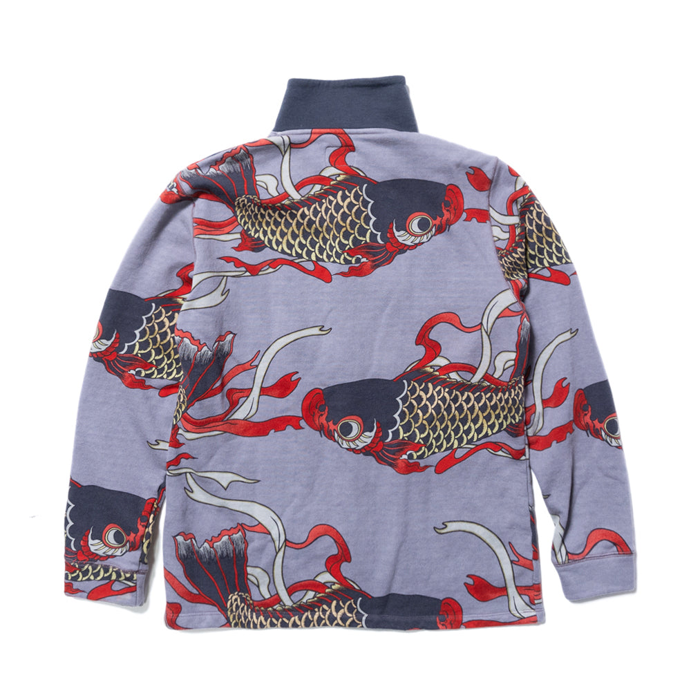 並んだ鯉のぼり総柄カーディガン