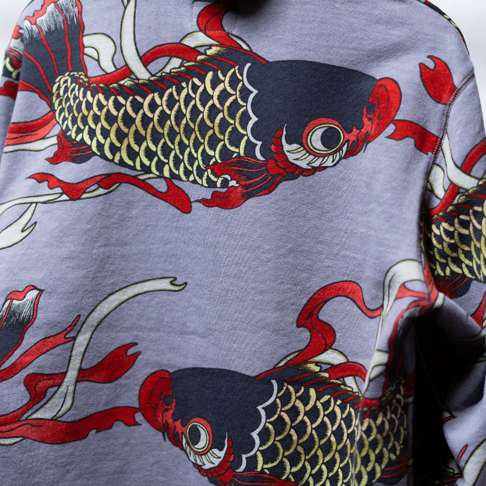 並んだ鯉のぼり総柄カーディガン