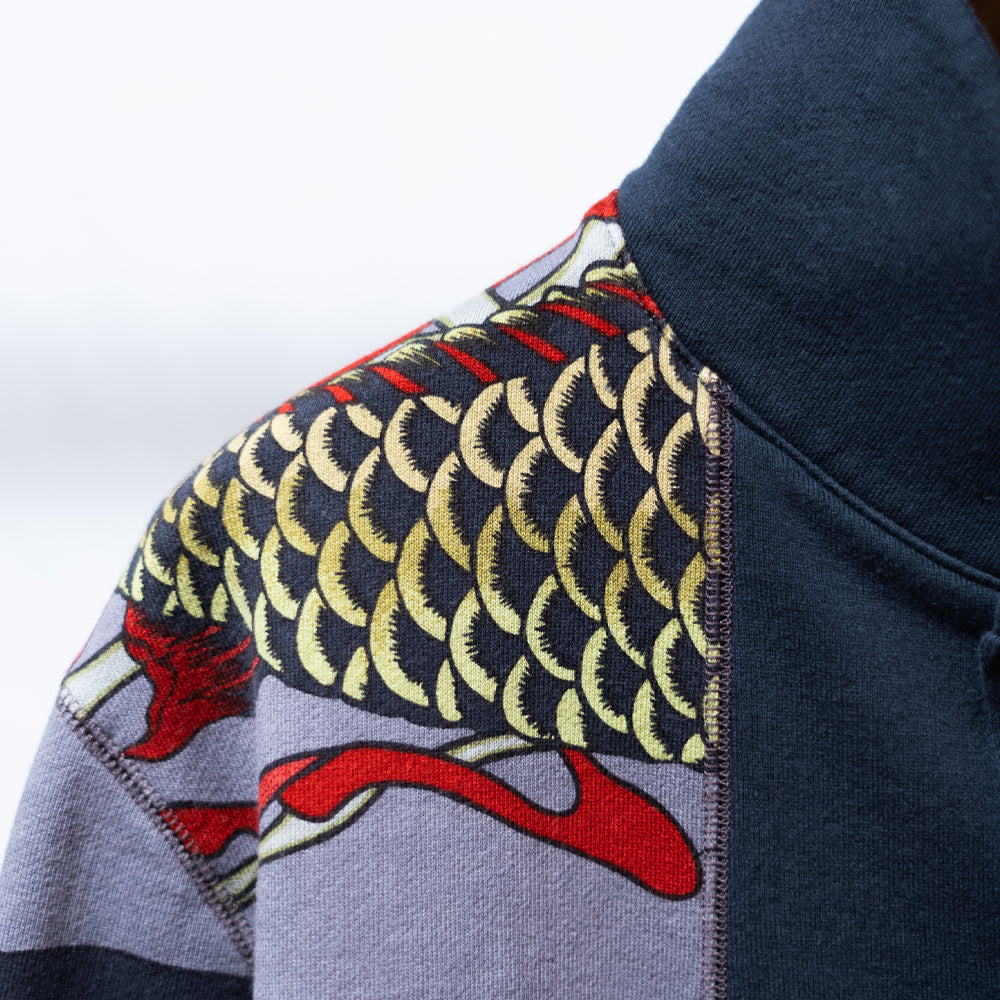 並んだ鯉のぼり総柄カーディガン