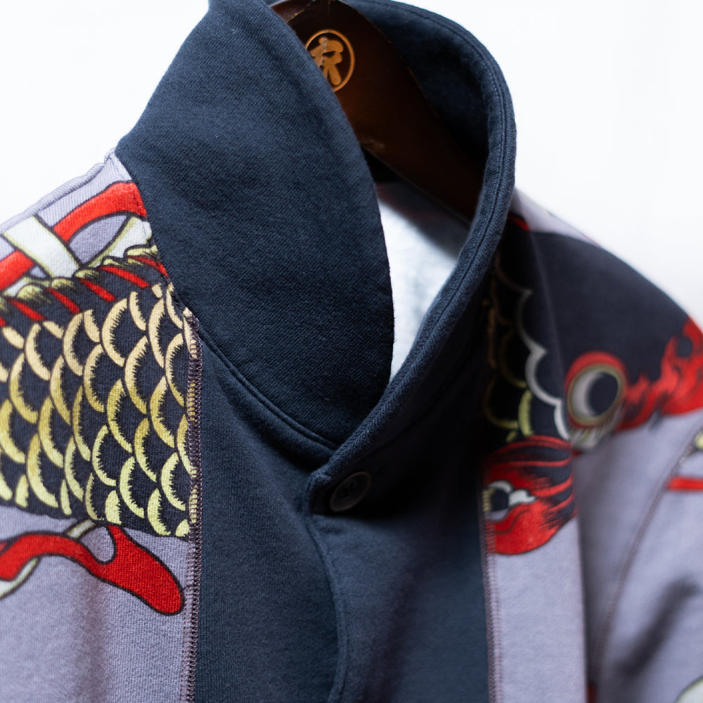 並んだ鯉のぼり総柄カーディガン