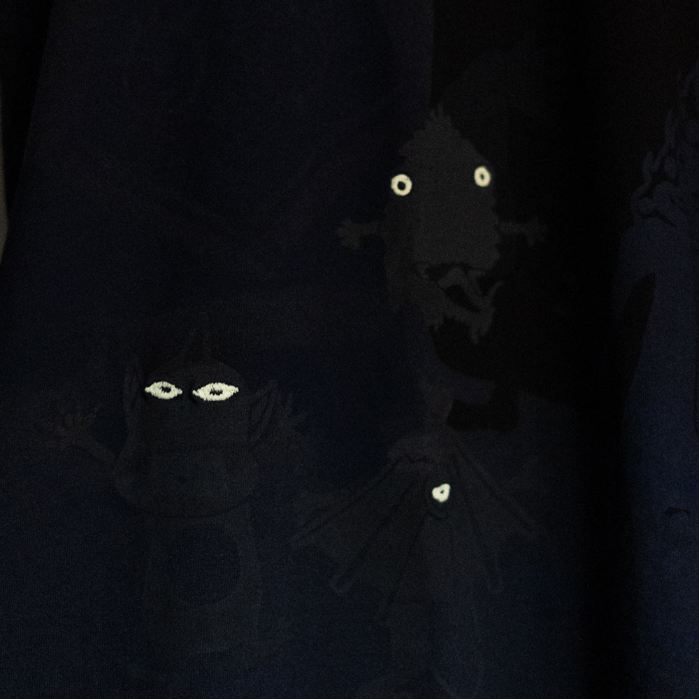 目が光る妖怪とうせんぼTシャツ