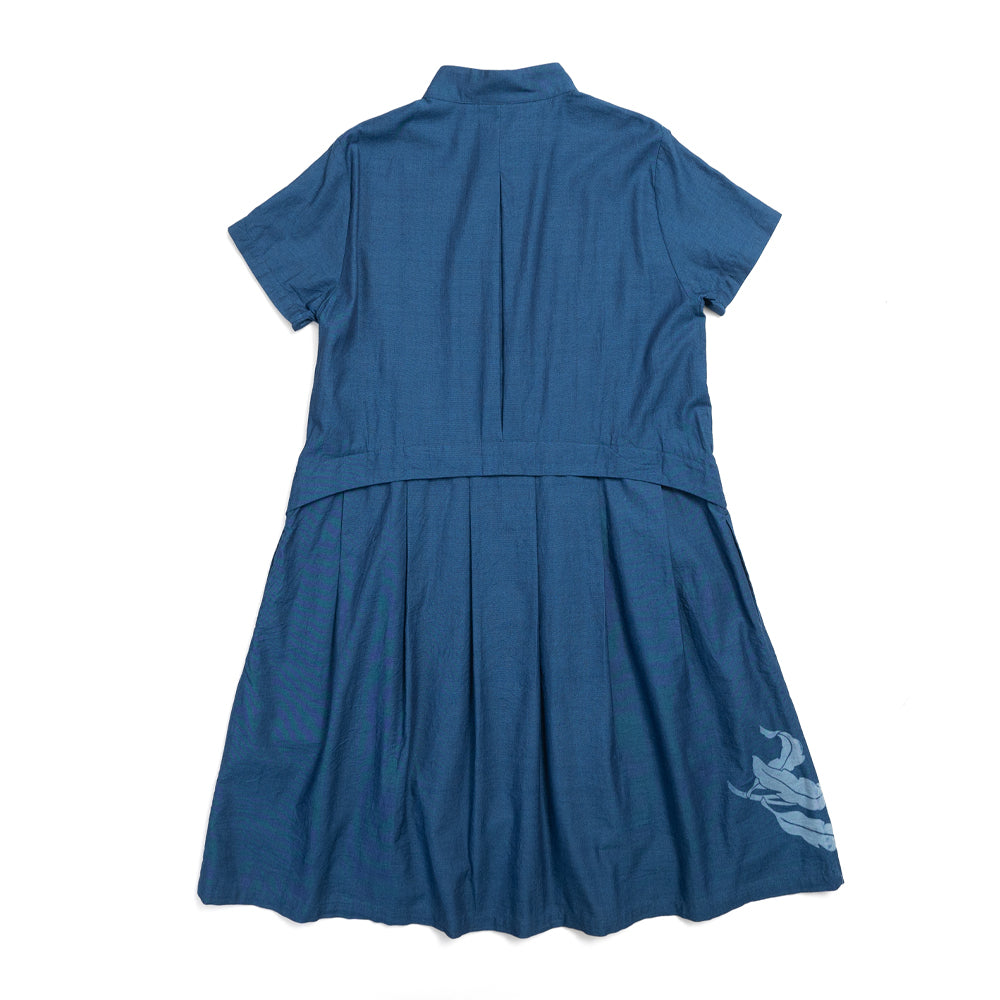 Night-blooming cereus Back Pleated Dress