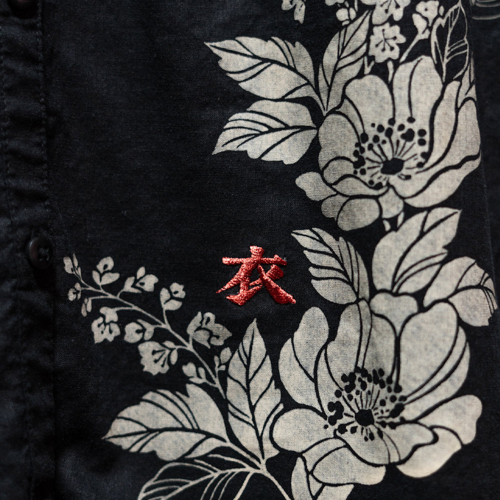 牡丹一華袖変形ワンピース