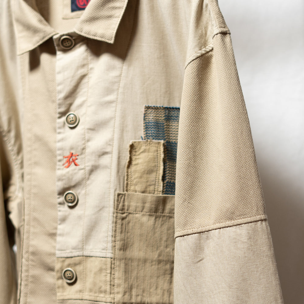 パッチワーク    カバーオール -生成り-