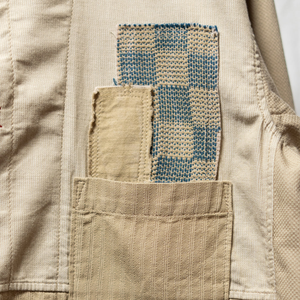 パッチワーク    カバーオール -生成り-