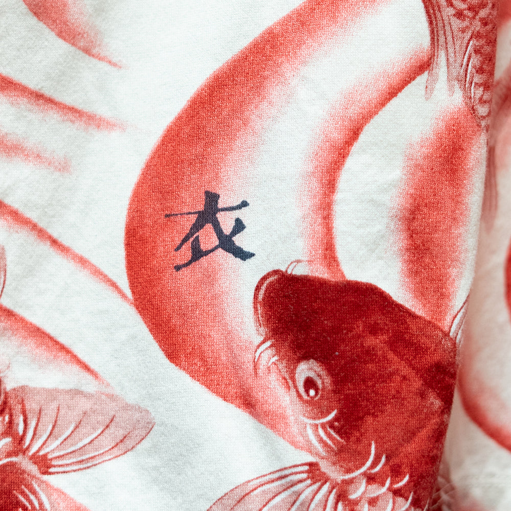Koi fish and water-flow Pattern T-shirt