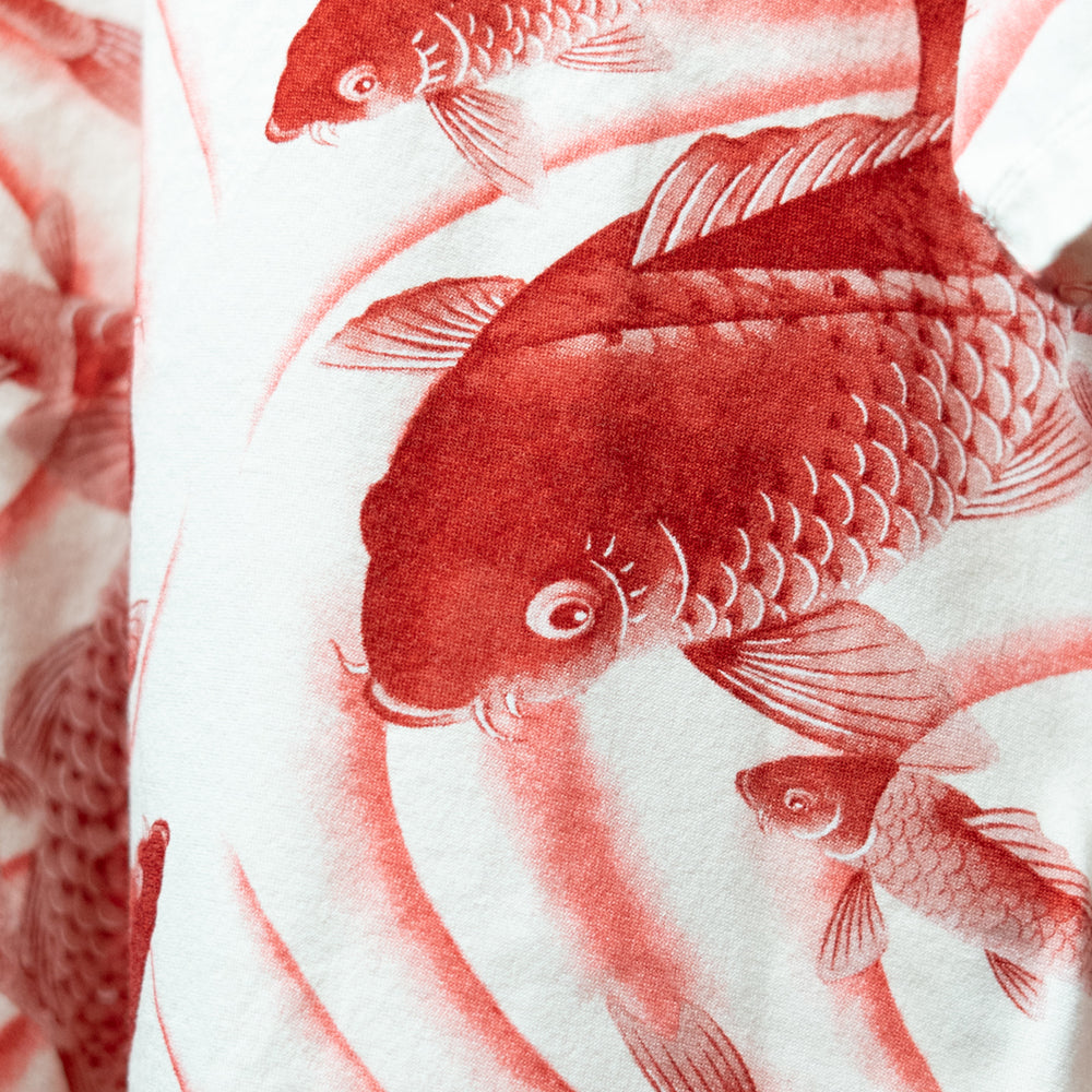 Koi fish and water-flow Pattern T-shirt