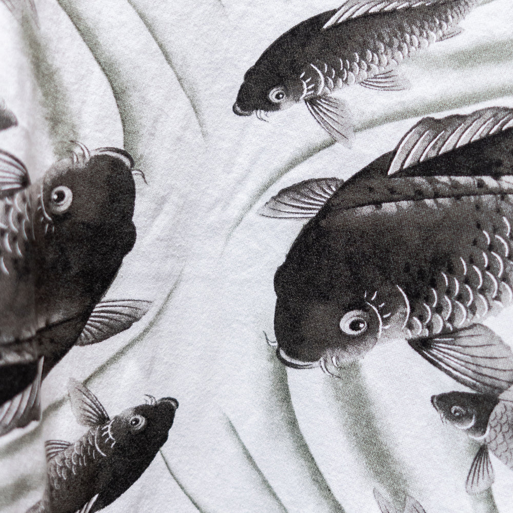 Koi fish and water-flow Pattern T-shirt