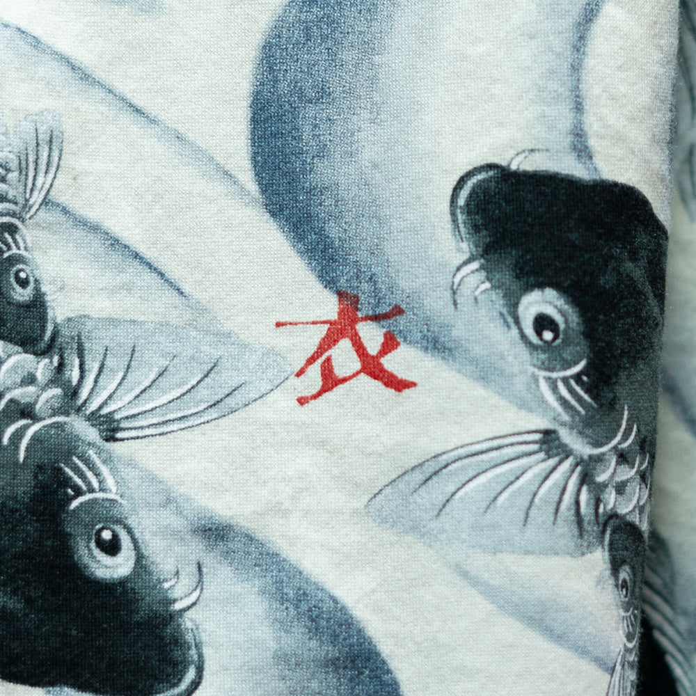 Koi fish and water-flow Pattern T-shirt