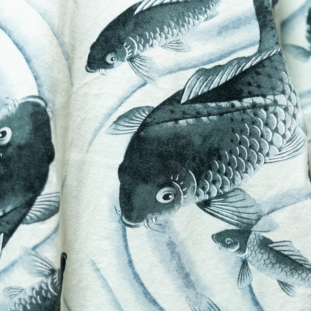 Koi fish and water-flow Pattern T-shirt