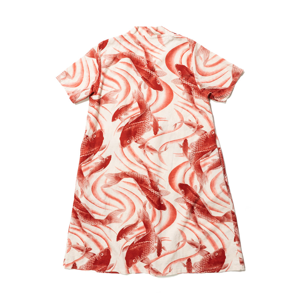 流水鯉総柄  ワンピース