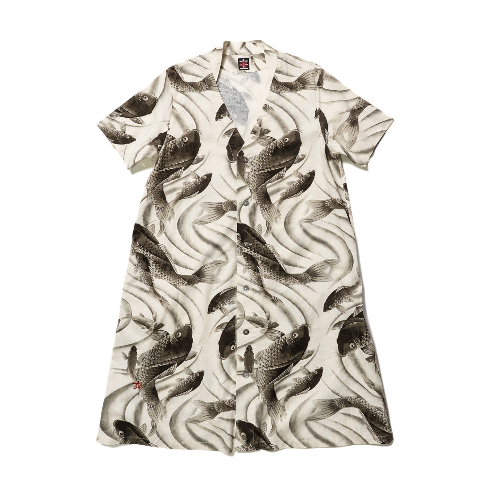 流水鯉総柄  ワンピース