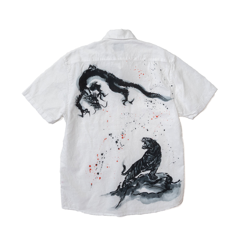 Roaring dragon and tiger shirt