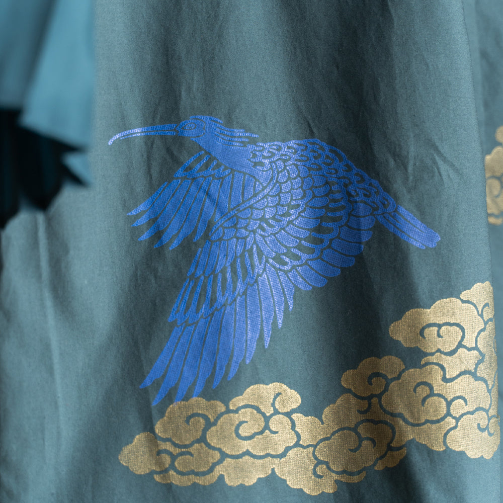 Heron pleated sleeve Dress