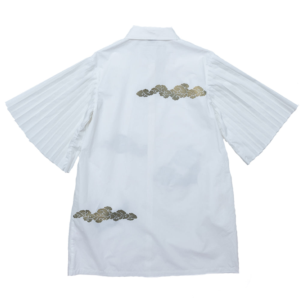 Heron pleated sleeve Dress