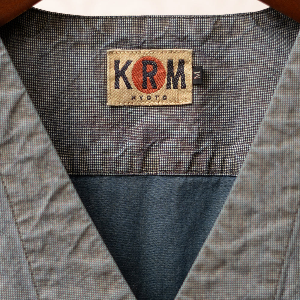 刺し子ポケット切り替え ベスト