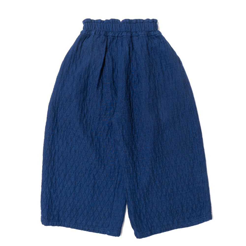 ダイヤ刺子ウエストベルトパンツ